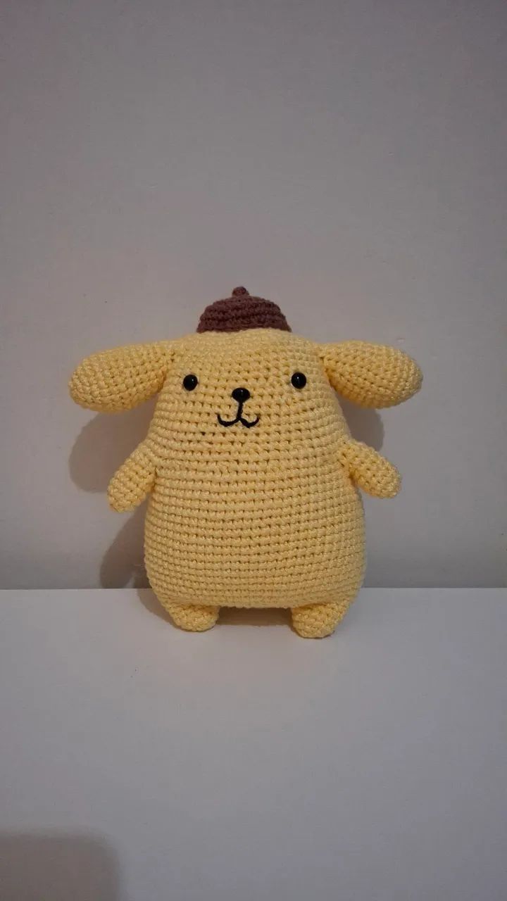 Pompompurin amigurimi de crochê  - Foto 2