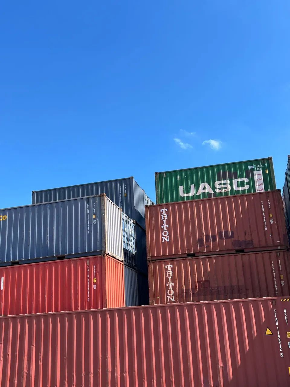 Container lotes e unidades