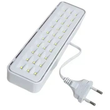 Luminária de emergência Elgin 30 LED com bateria recarregável 6Hs 2W 100V/240V Bivolt bran