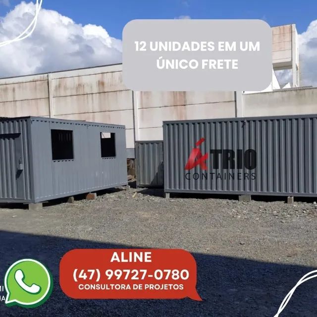 Container 6 Metros 100% Aço Galvanizado