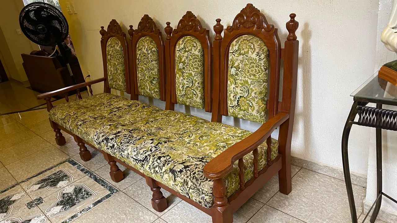 Sofa antigo estilo colonial - Foto 5