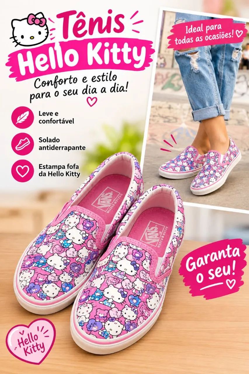 TÊNIS HELLO KITTY! 