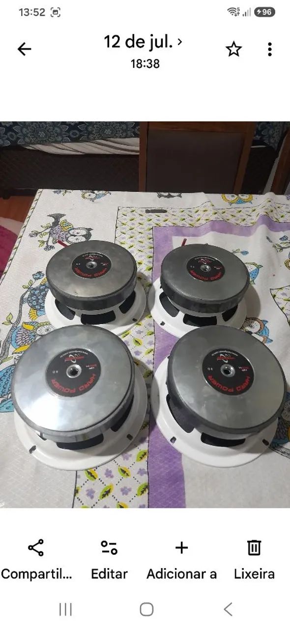 Médios HardPower de 6 polegadas 200 RMS cada um - Foto 2