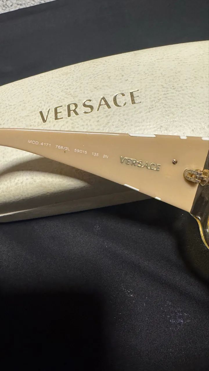 óculos de sol versace 4171 bege - Foto 5