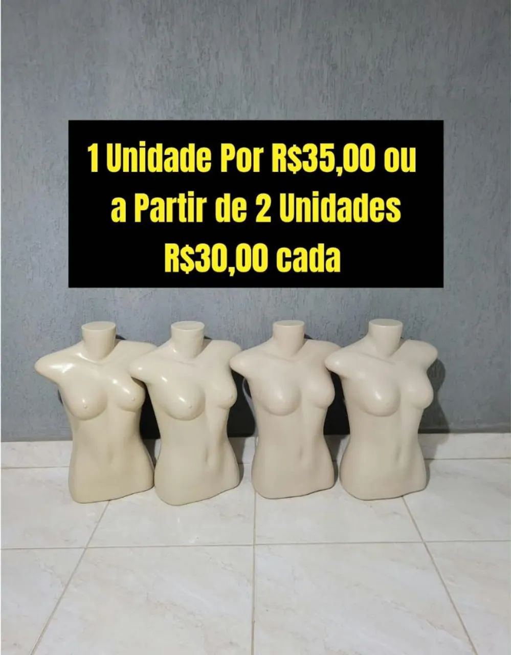 Busto feminino 35,00 cada 
