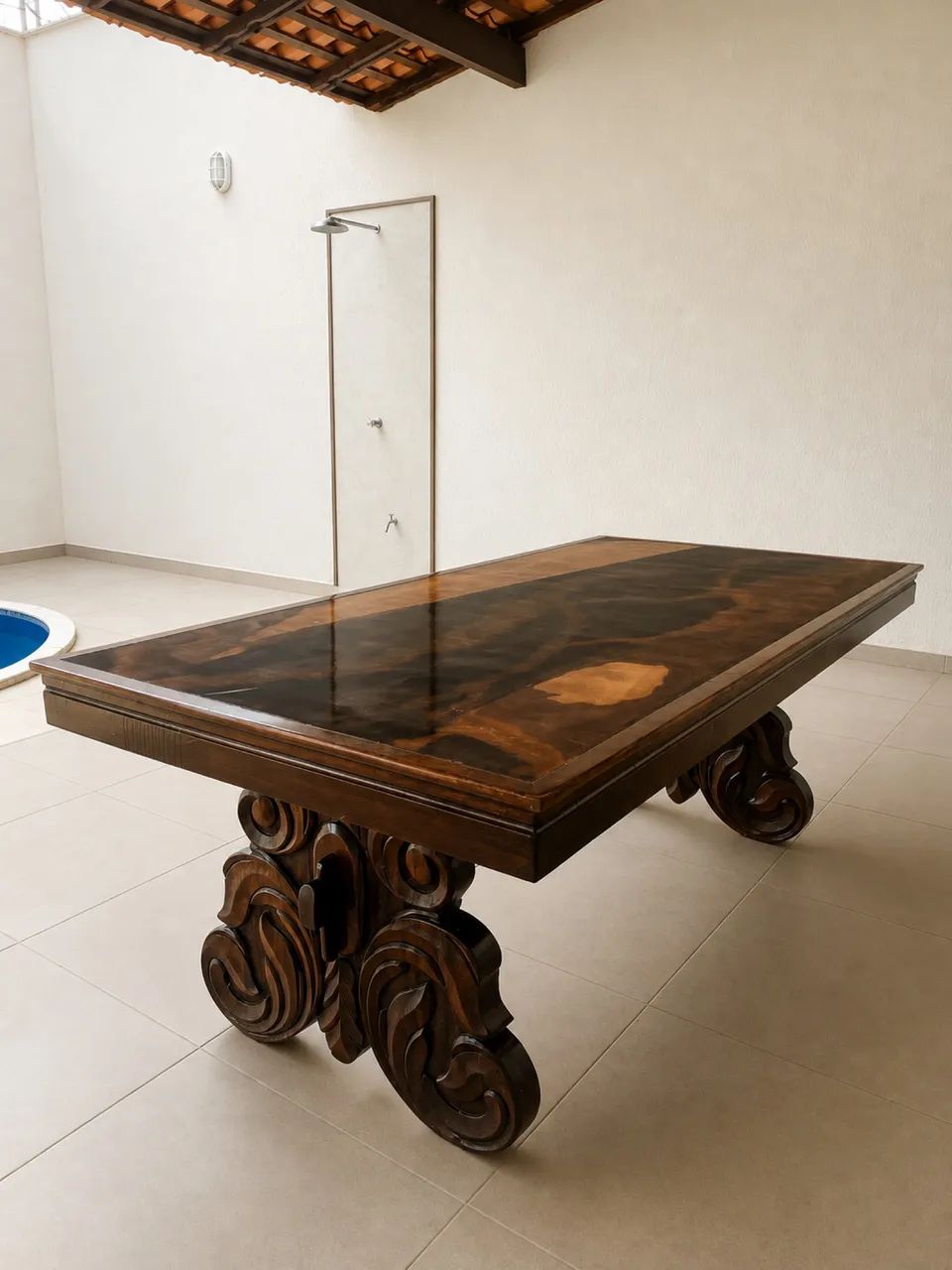 Mesa de Madeira Restaurada  - Foto 2