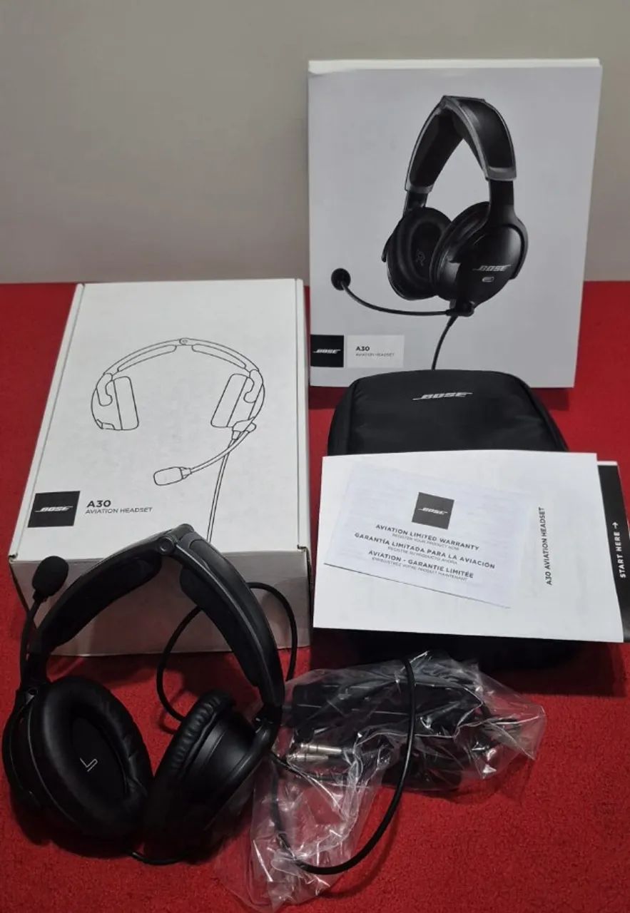 Fone Aeronautico Bose A30 Com Bluetooth E Abafador De Som