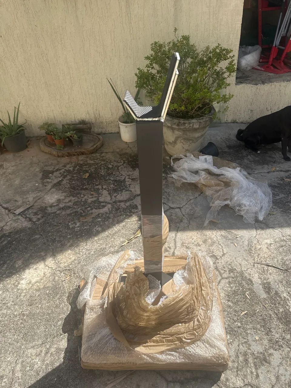 SUPORTE CAVALETE AGACHAMENTO E SUPINO 1,80M