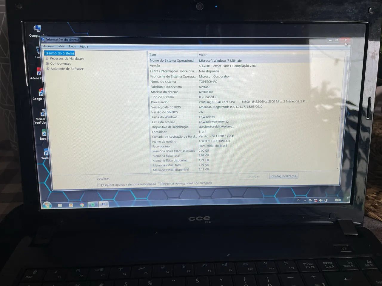 Notebook CCE Wind 14 polegadas Intel Pentium 2GB RAM Windows 7 - Foto 5