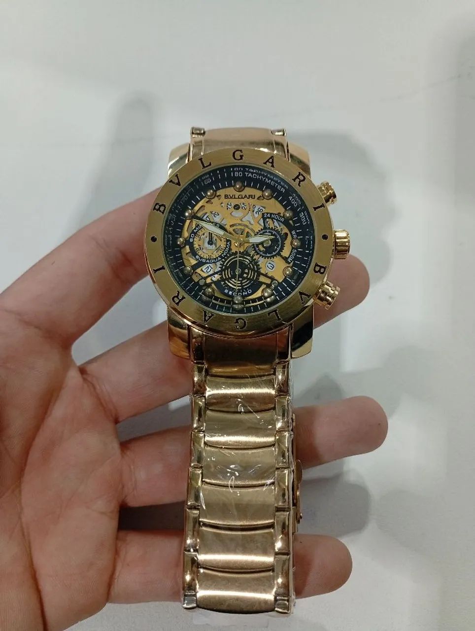 RELÓGIO BVLGARI FUNDO DE VIDRO  - Foto 2