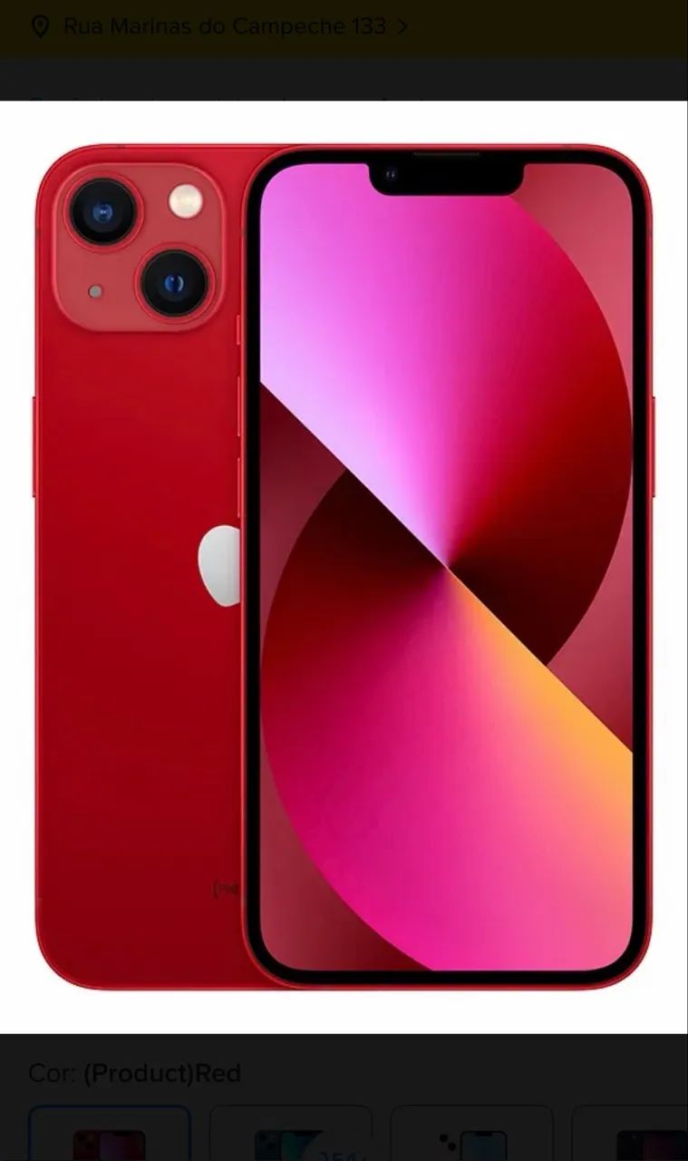 iPhone 13 -256 GB (product)red - Celulares e Smartphones