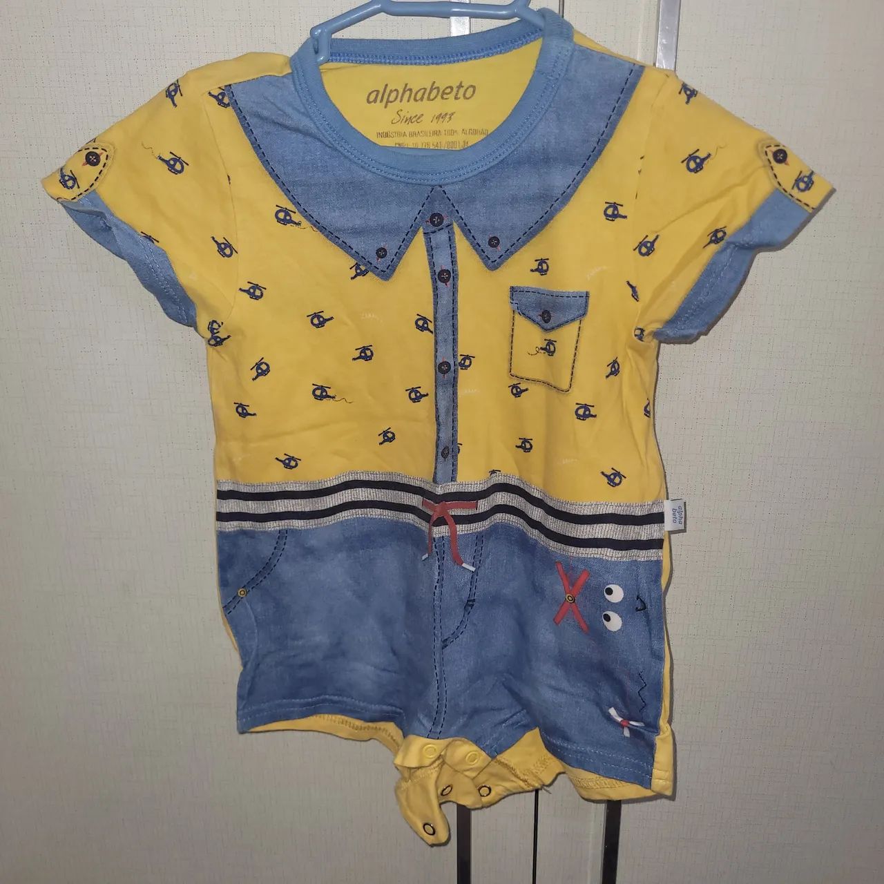 Romper da marca Alphabeto 9 a 12meses