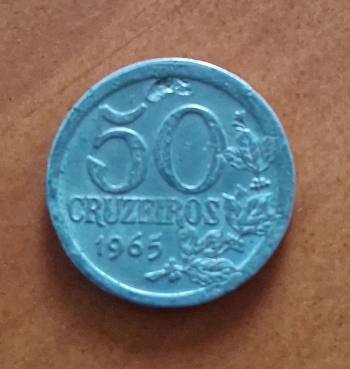Moeda Usada de 50 Cruzeiros de 1965