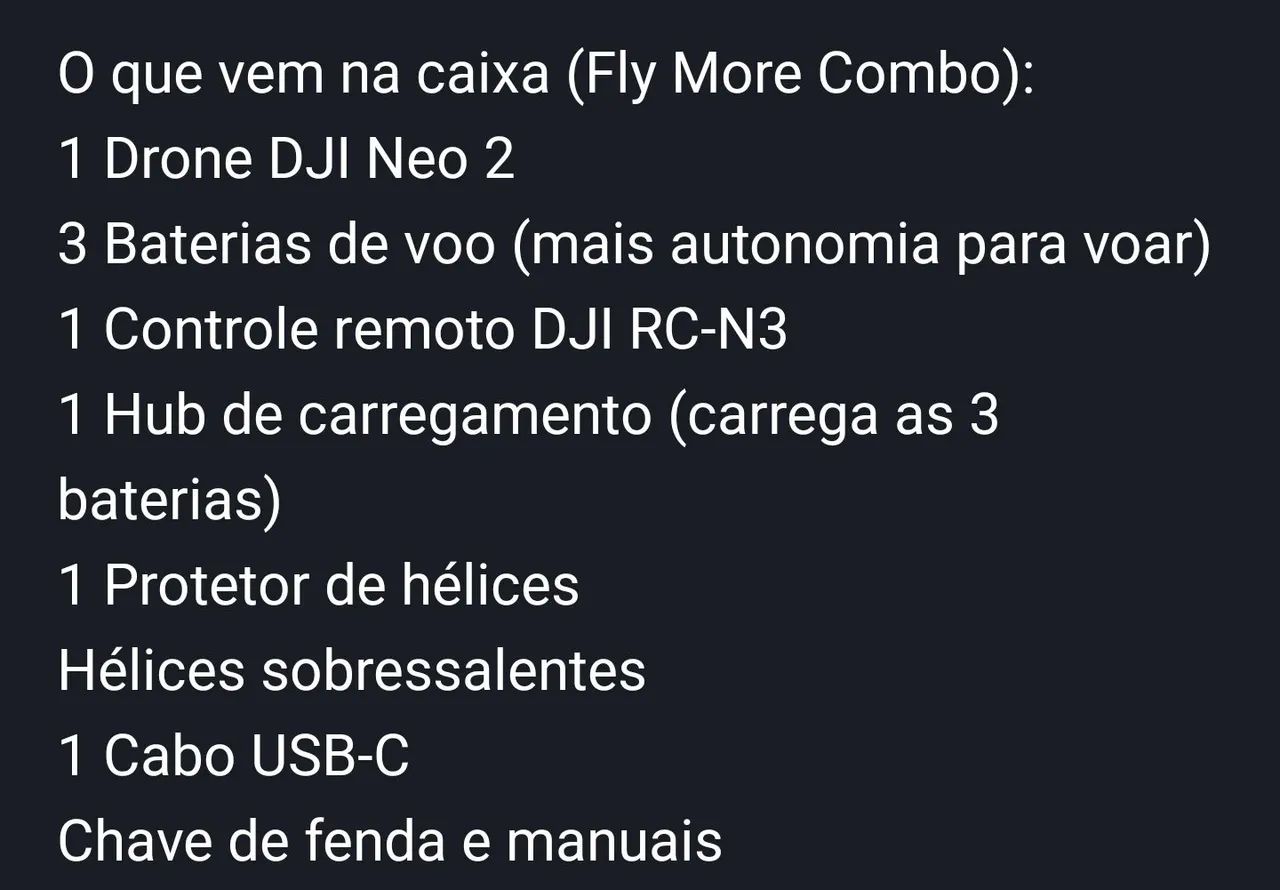 DJI Combo Neo 2 Fly More com controle remoto RC-N3 - Foto 4