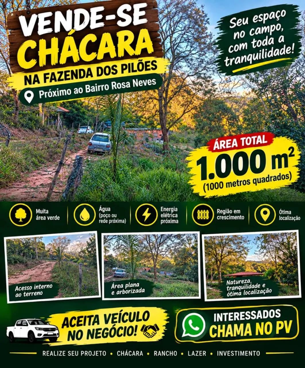 VENDA CHÁCARA / SITIO