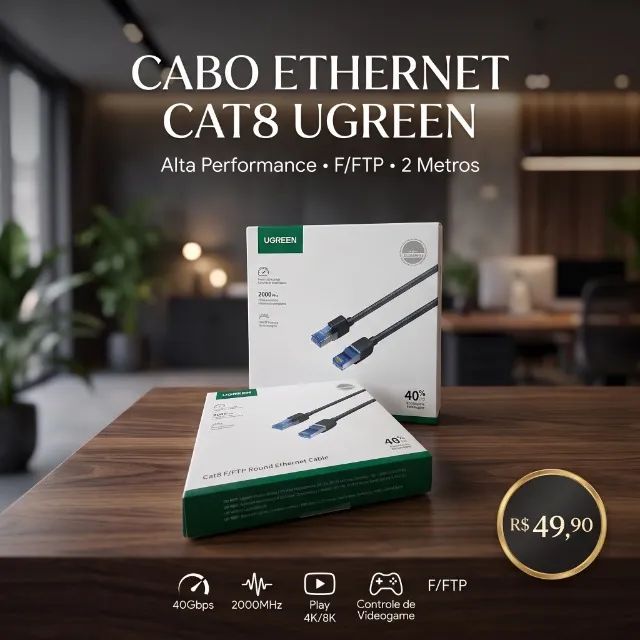 Cabo Rede CAT8 2M