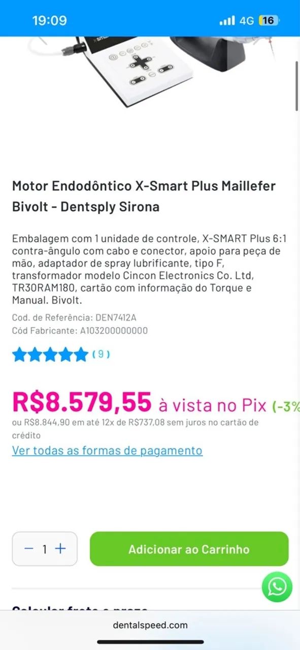 Motor Endodôntico X-Smart Plus Maillefer Bivolt - Dentsply Sirona - Foto 2