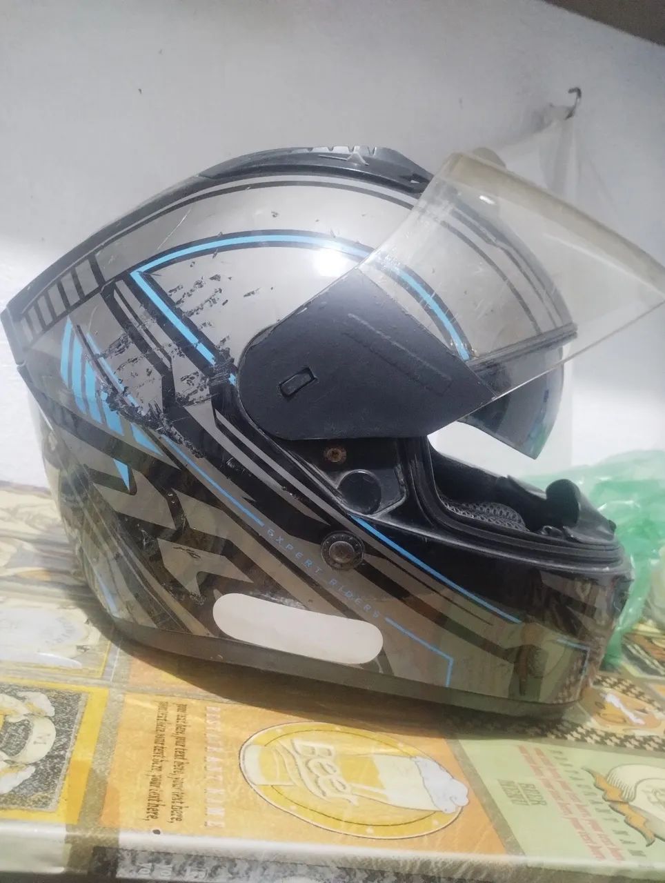 Capacete X11 com óculos  - Foto 5