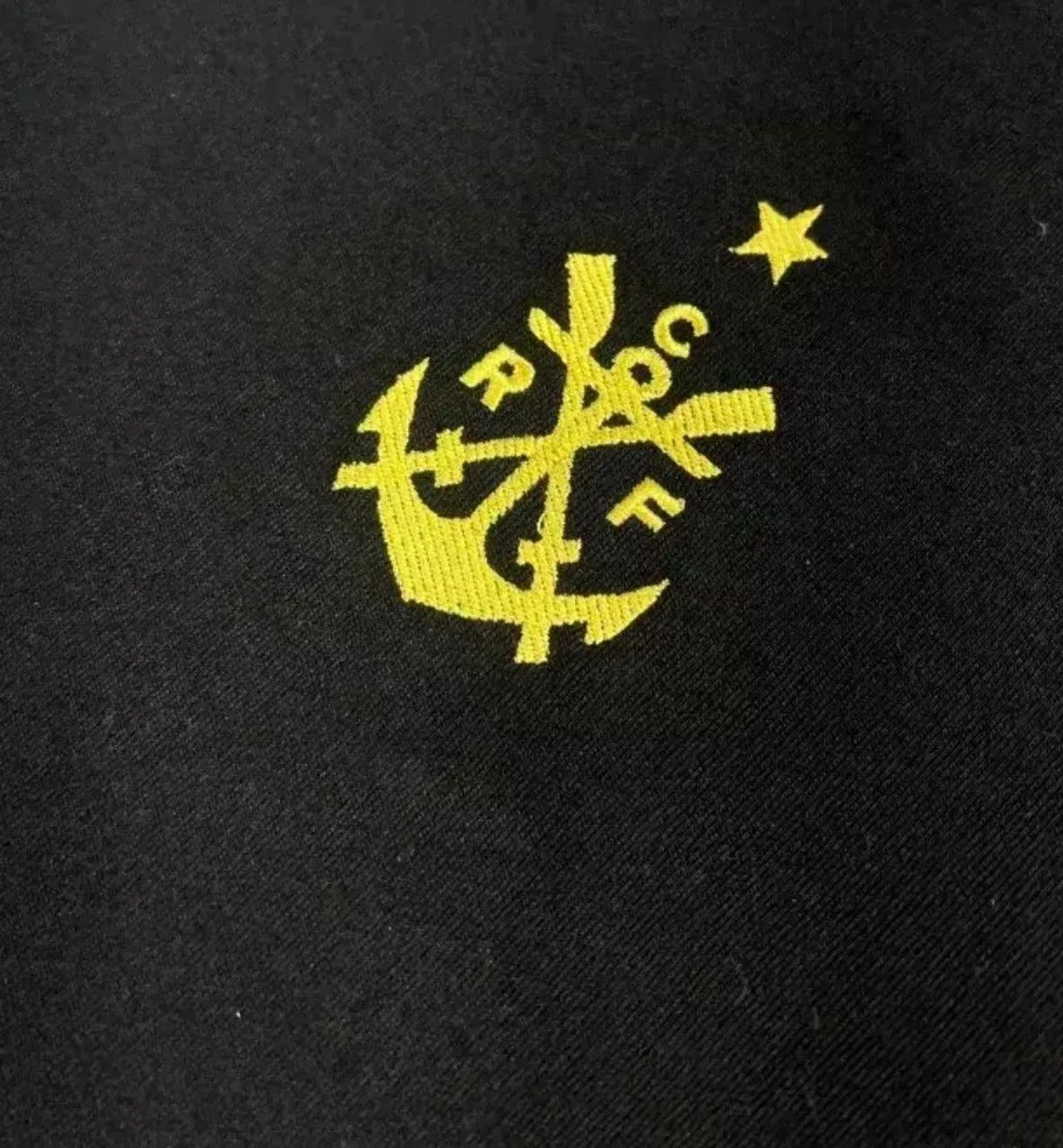 Camisa preta retrô flanengo algodão  - Foto 4