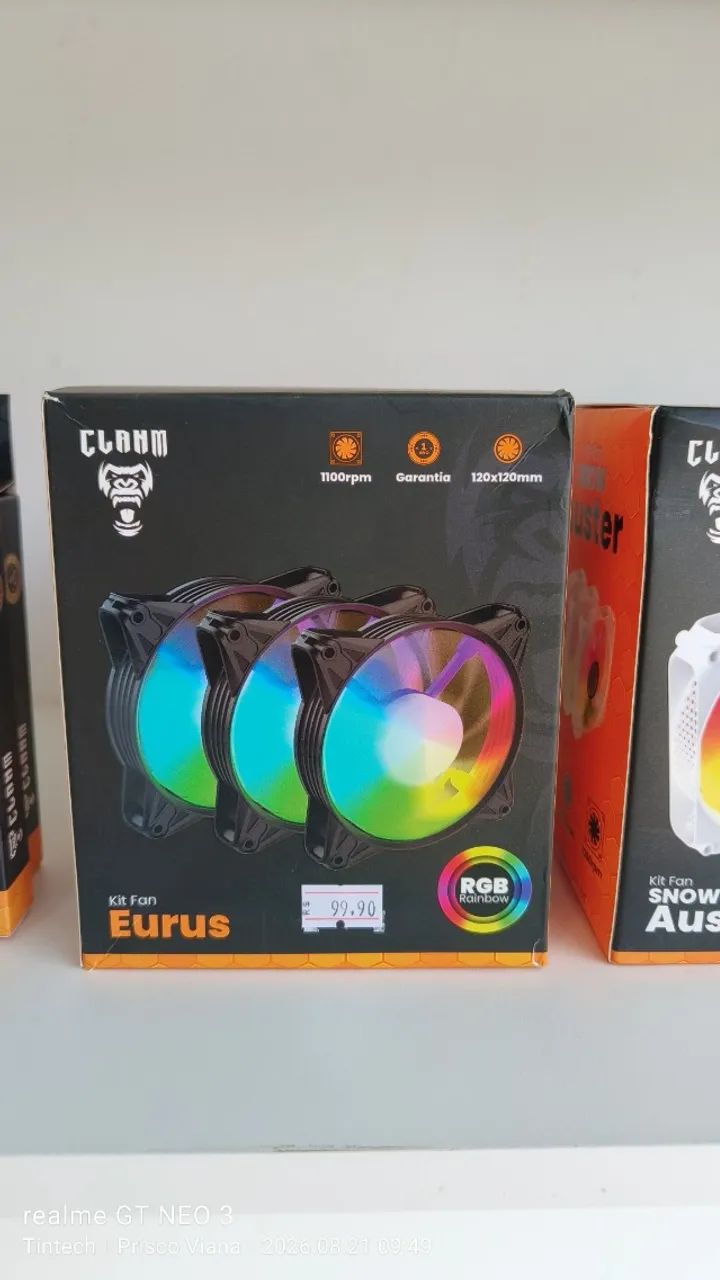 Kit de Coolers 120mm RGB e ARB - Foto 2