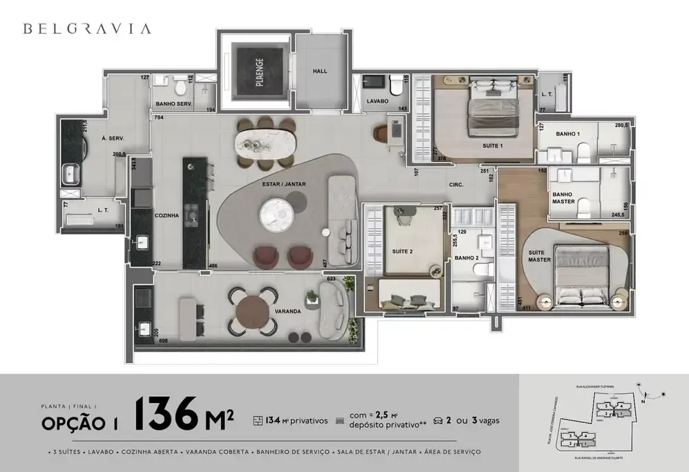 PLANTA 136m²