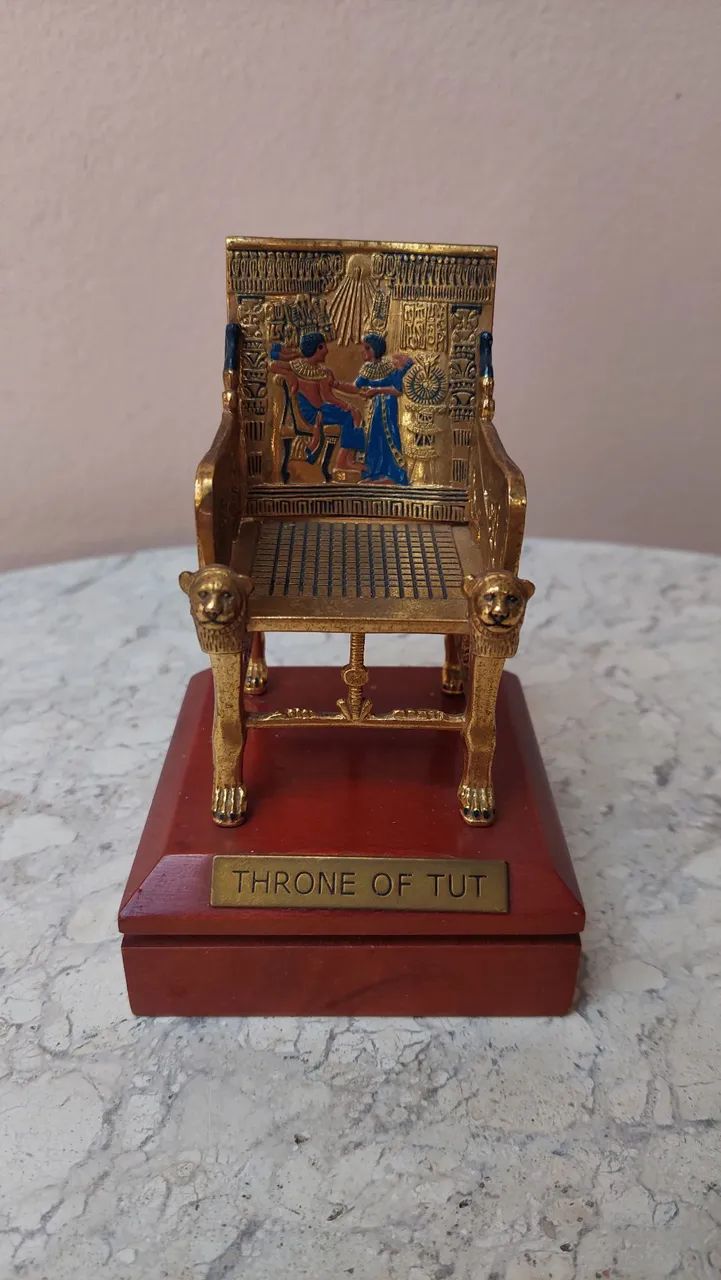 Miniatura Trono Egípicio Tutankamon 