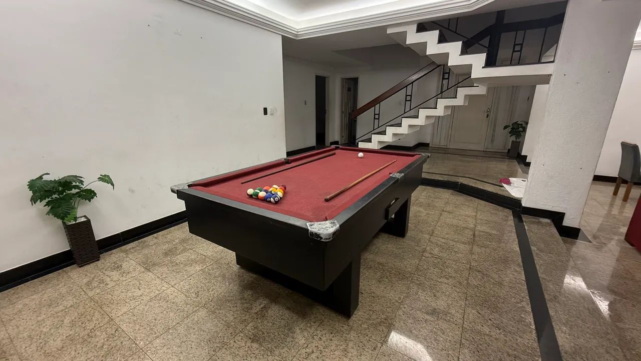 Sinuca semi-profissional Preta Ardósia pés em U - Foto 2