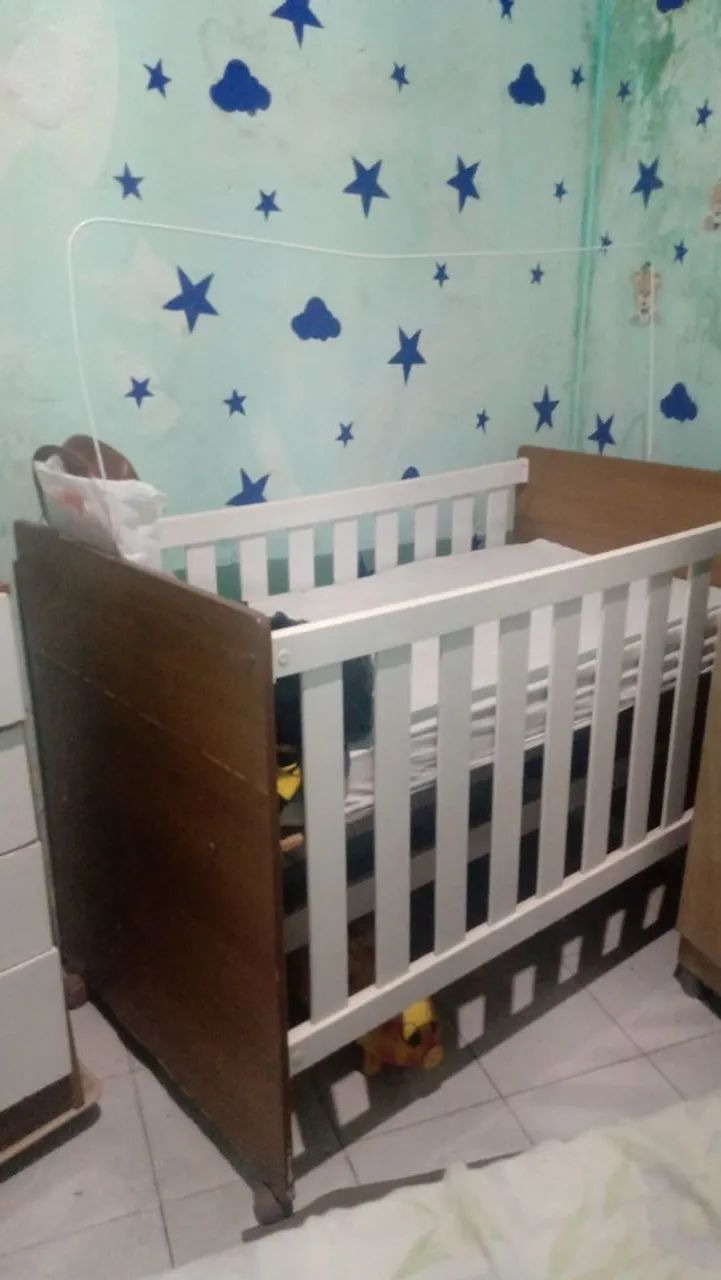 Berço cama com colchão valor pix 250 reais 