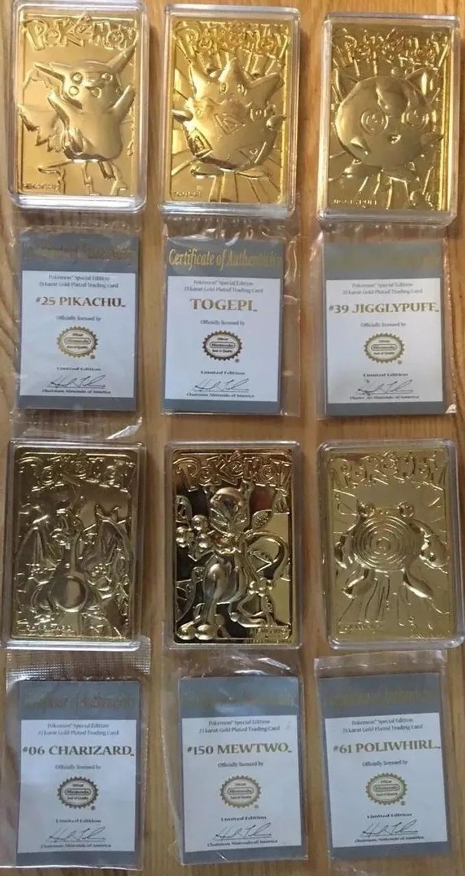 Coleção completa Pokémon Burger King Gold Plated 1999 - Foto 4