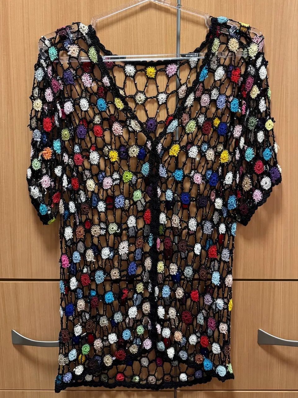 Blusa Colorida Vazada 