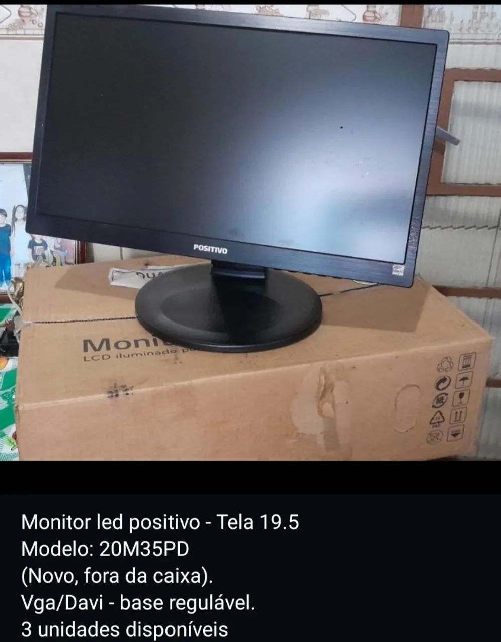 Monitor Positivo, tela 19.5 ( Novo )