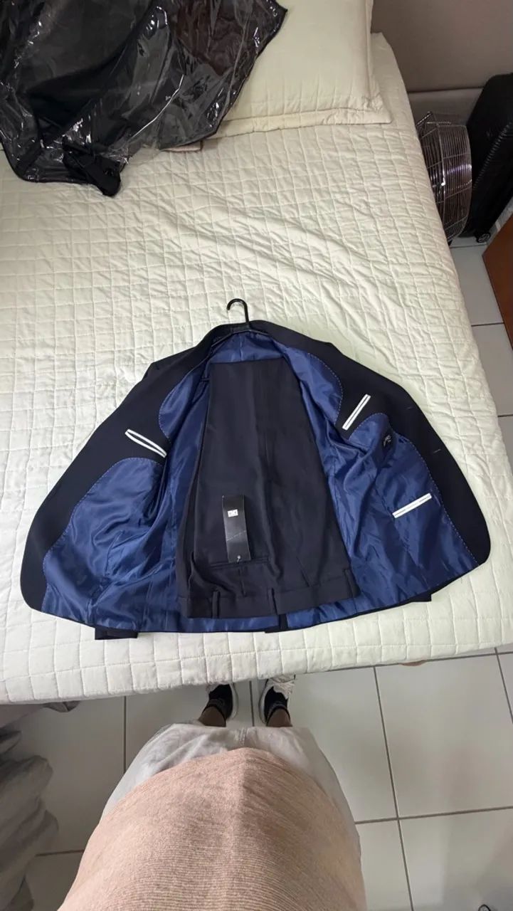 Terno slim azul marinho  - Foto 4