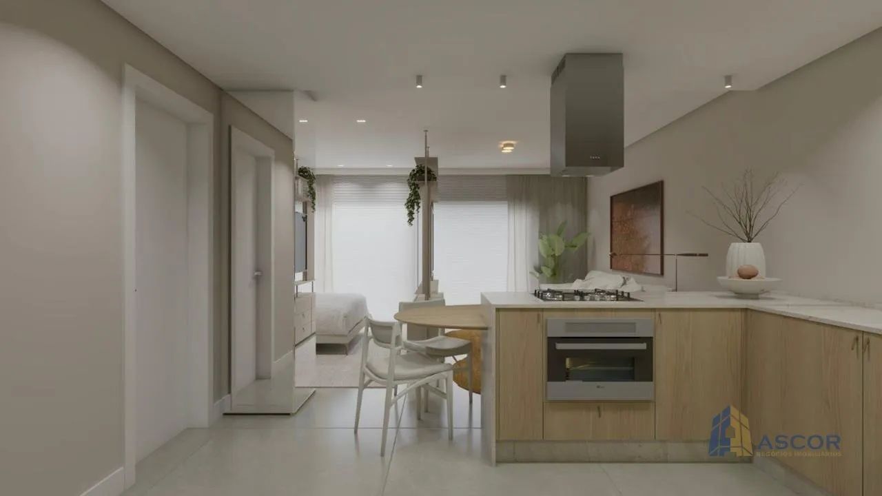 Apartamento Estúdio Mobiliado com sacada no Saco Grande - Florianópolis - Foto 3