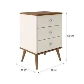 Mesa de Cabeceira Mix 3 gavetas - Oferta! - Foto 4