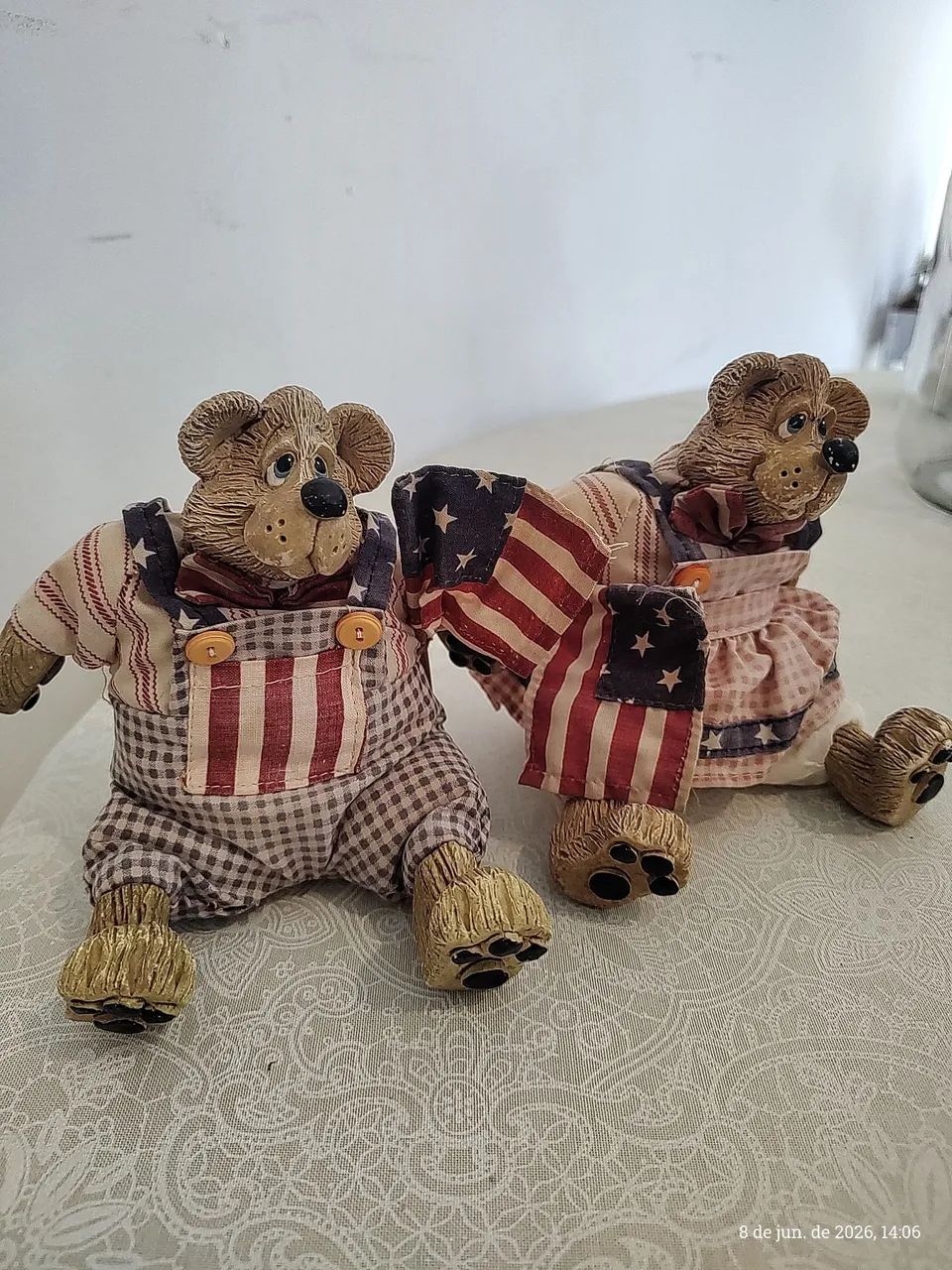 Par de bonecos decorativos da marca Russa Berrie - Foto 2