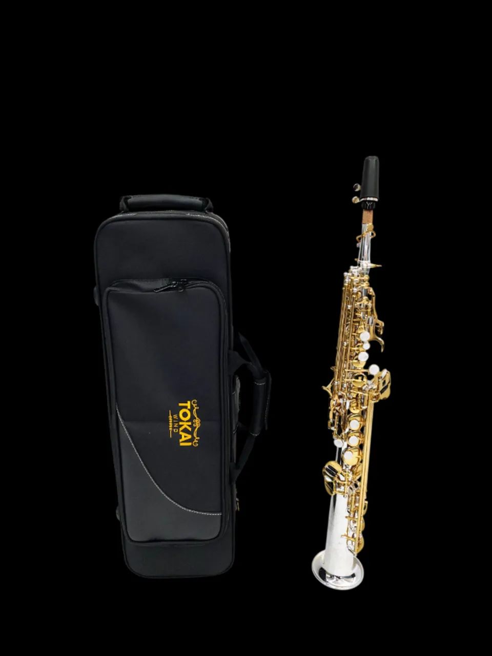 Sax Soprano Reto Tokai TSS-200PG Sib Prata c/ Dourado - NOVO de