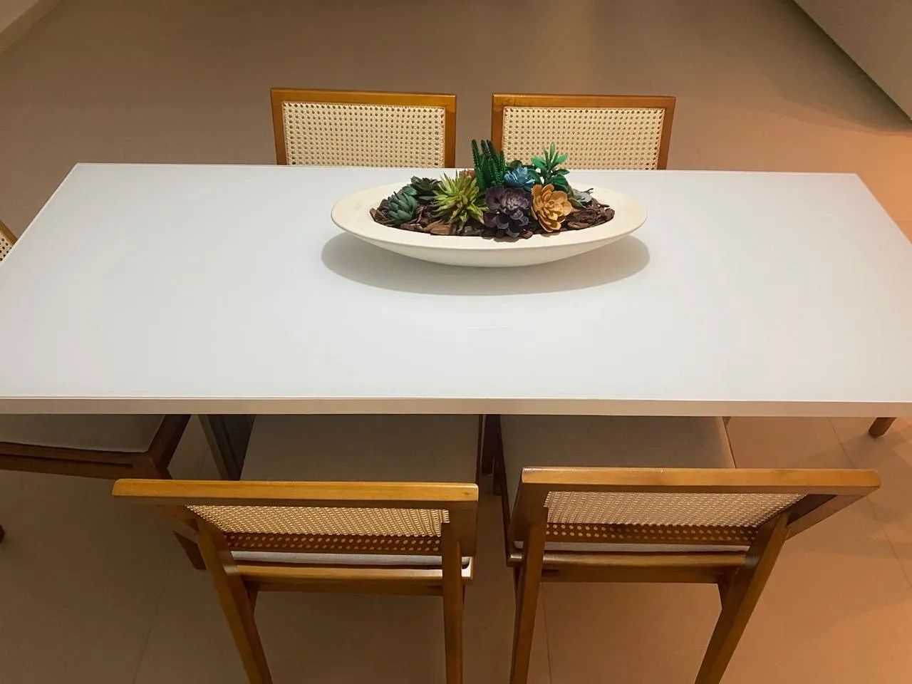 Conjunto de mesa e cadeiras palhinha - Foto 2