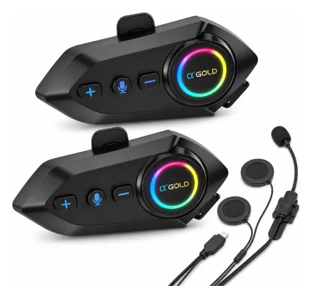 Kit 2 fone bluetooth Intercomunicadores Para Capacete