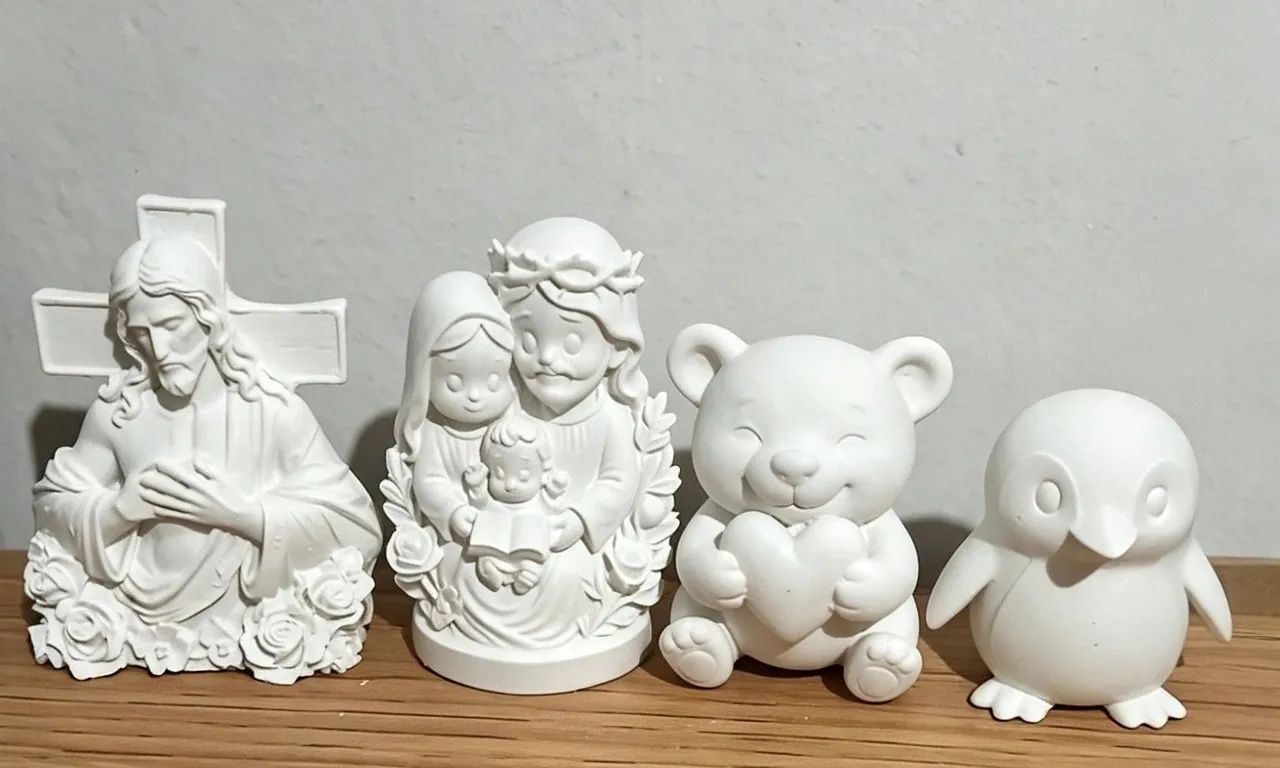 20 unidades variada gesso cru - Foto 2