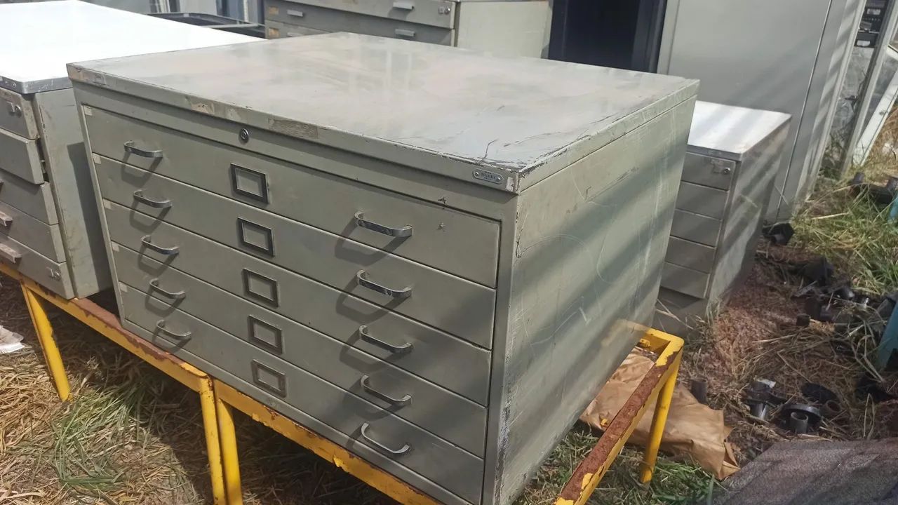 Mapoteca de Aço para Papel A1 - 5 Gavetas