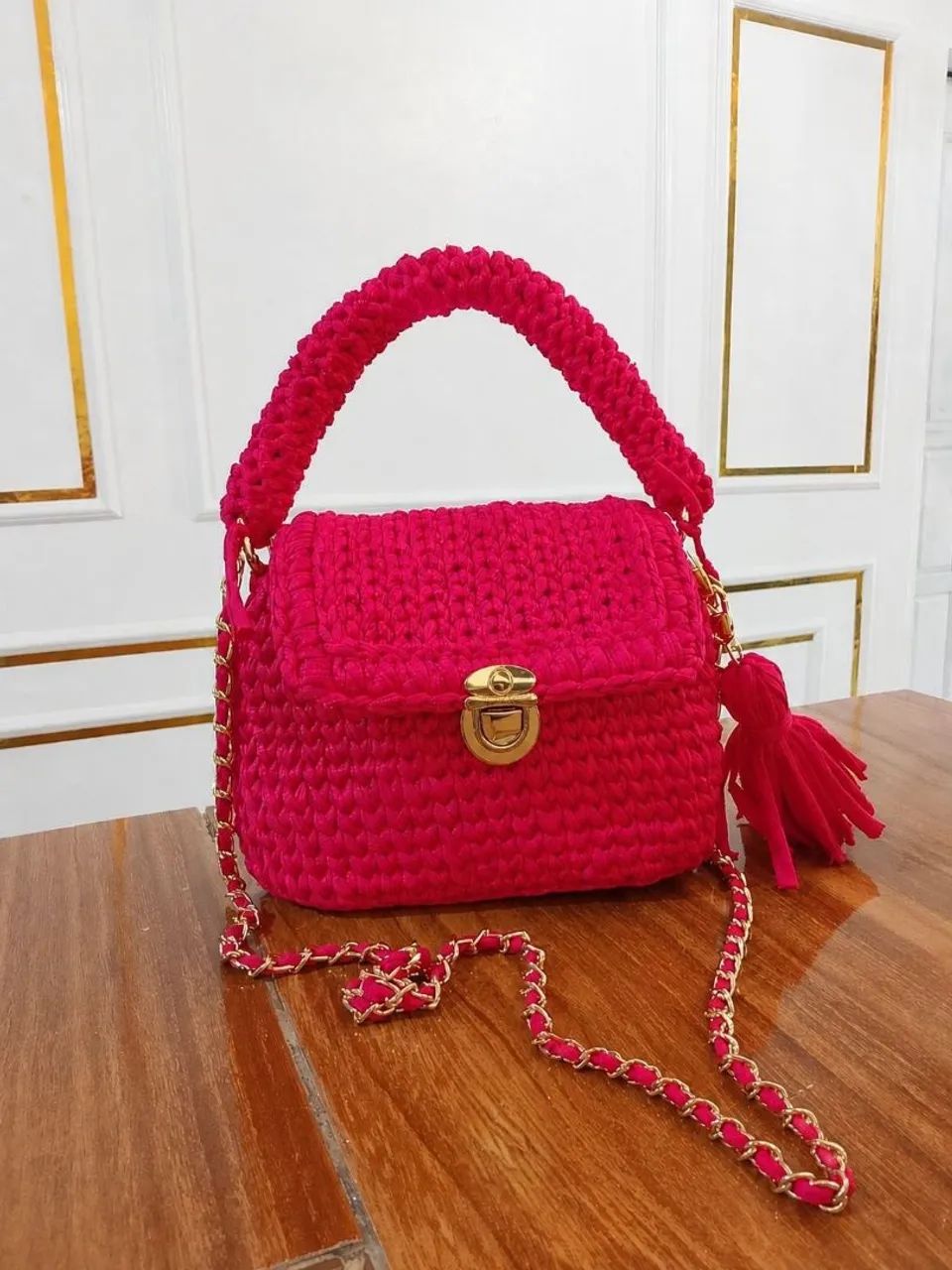 Bolsa de crochê (feito a mão)