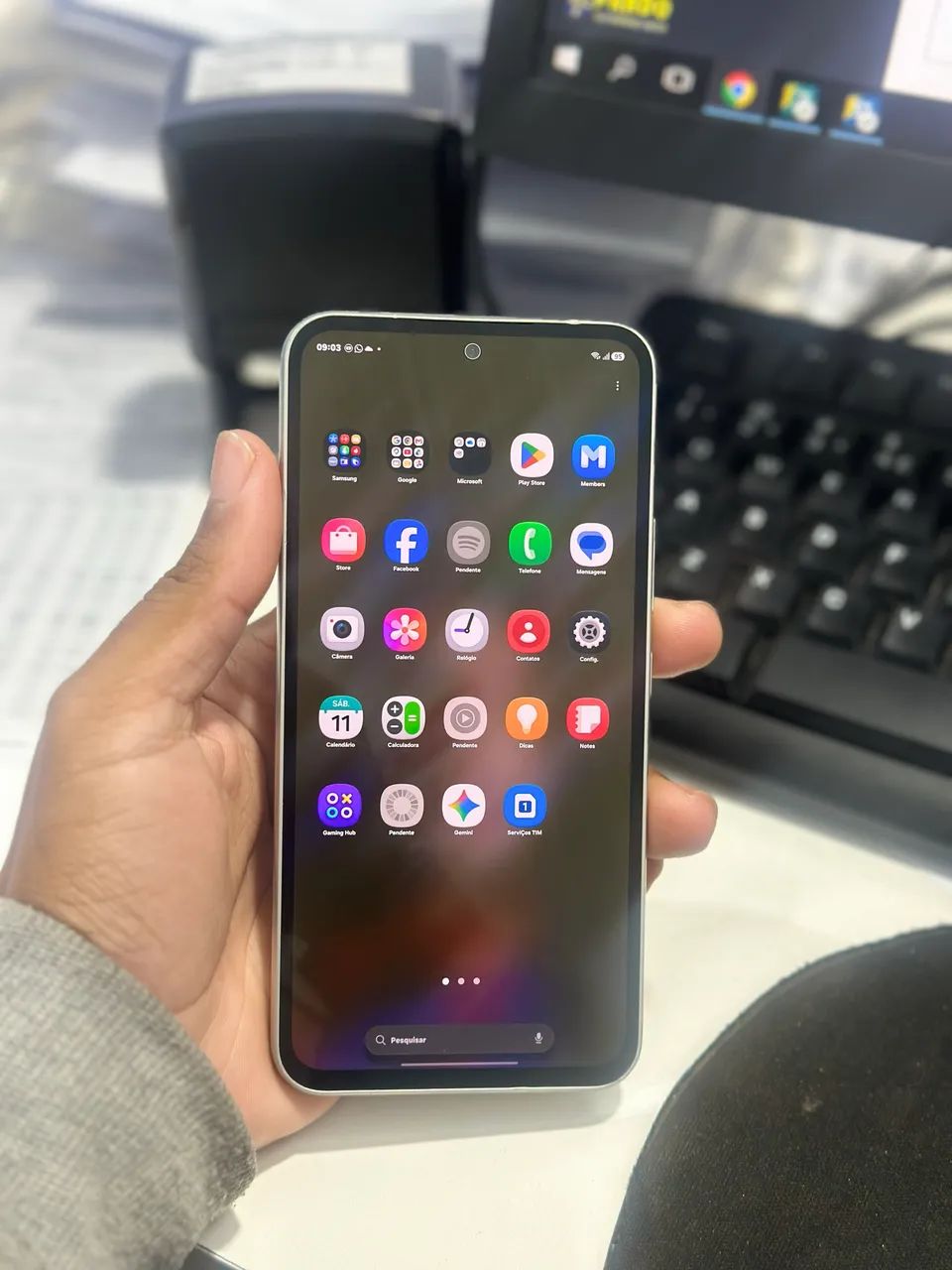 Celular A54 5G 128GB Dual SIM Branco - Funcionando Perfeitamente - Foto 4