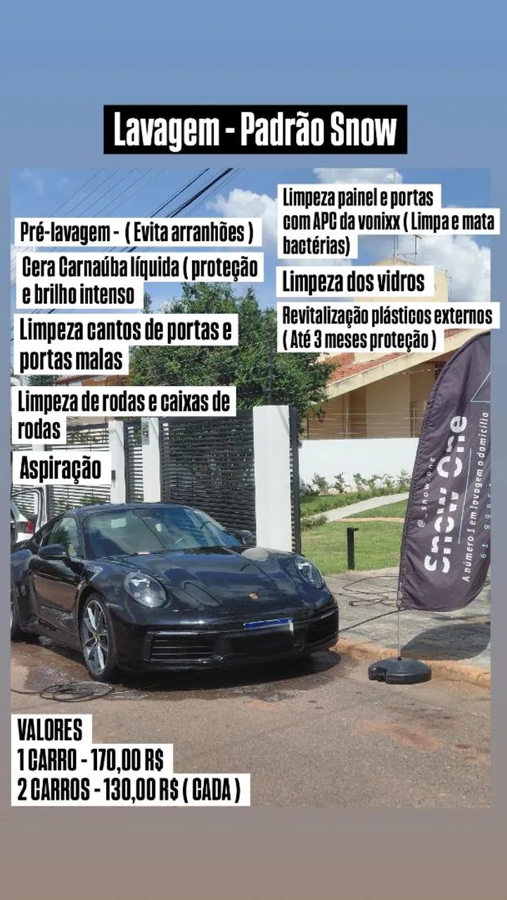 Lavagem de carro a domicílio 