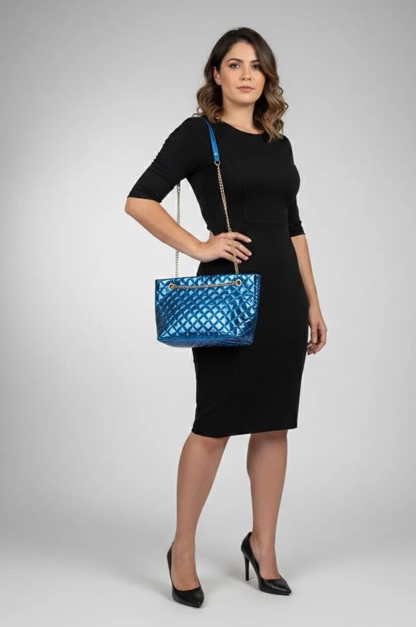 Bolsa Azul Metálico  - Foto 2