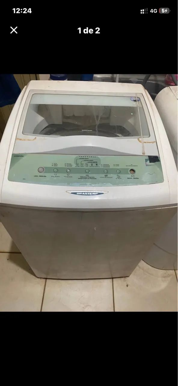 Maquina de lavar roupa com defeito 