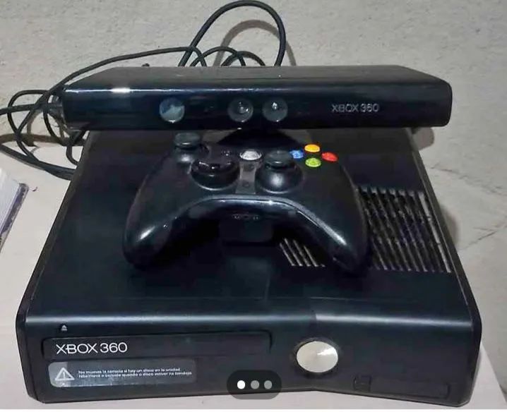 X box 360 com sensor e 1 manete
