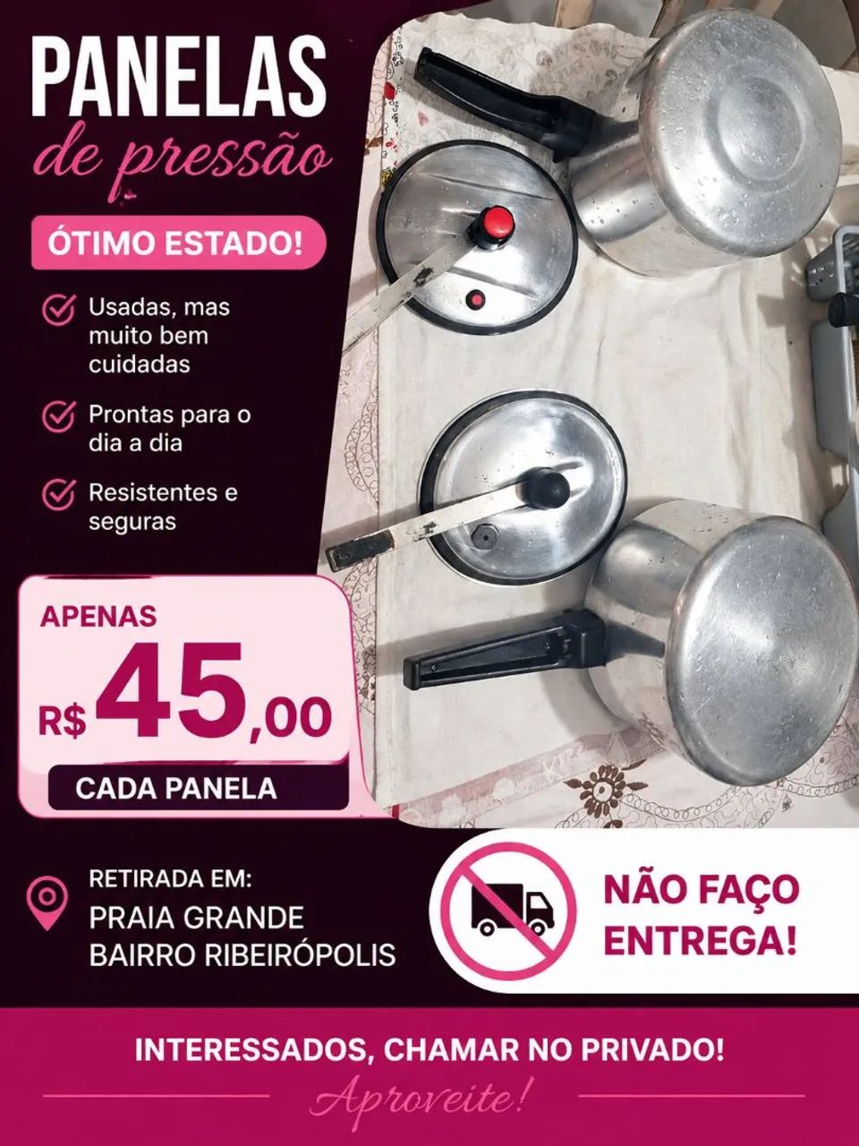 Panelas de pressão