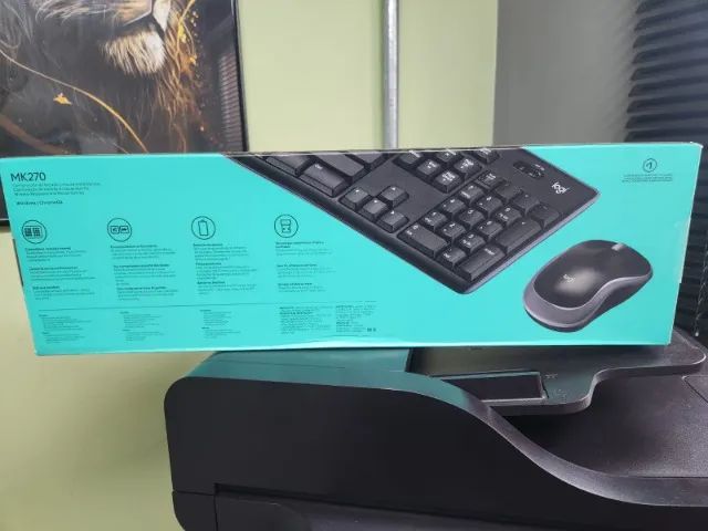 Kit Teclado e Mouse Logitech MK 270 Preto s/Fio  - Foto 3