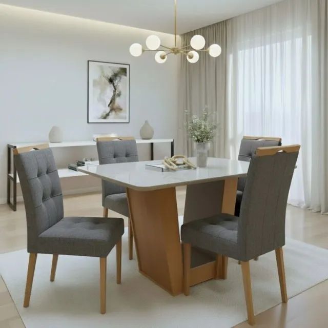 Mesa Apogeu 1,20m com 4 Cadeiras   Novo!!  Pronta Entrega!! - Foto 2
