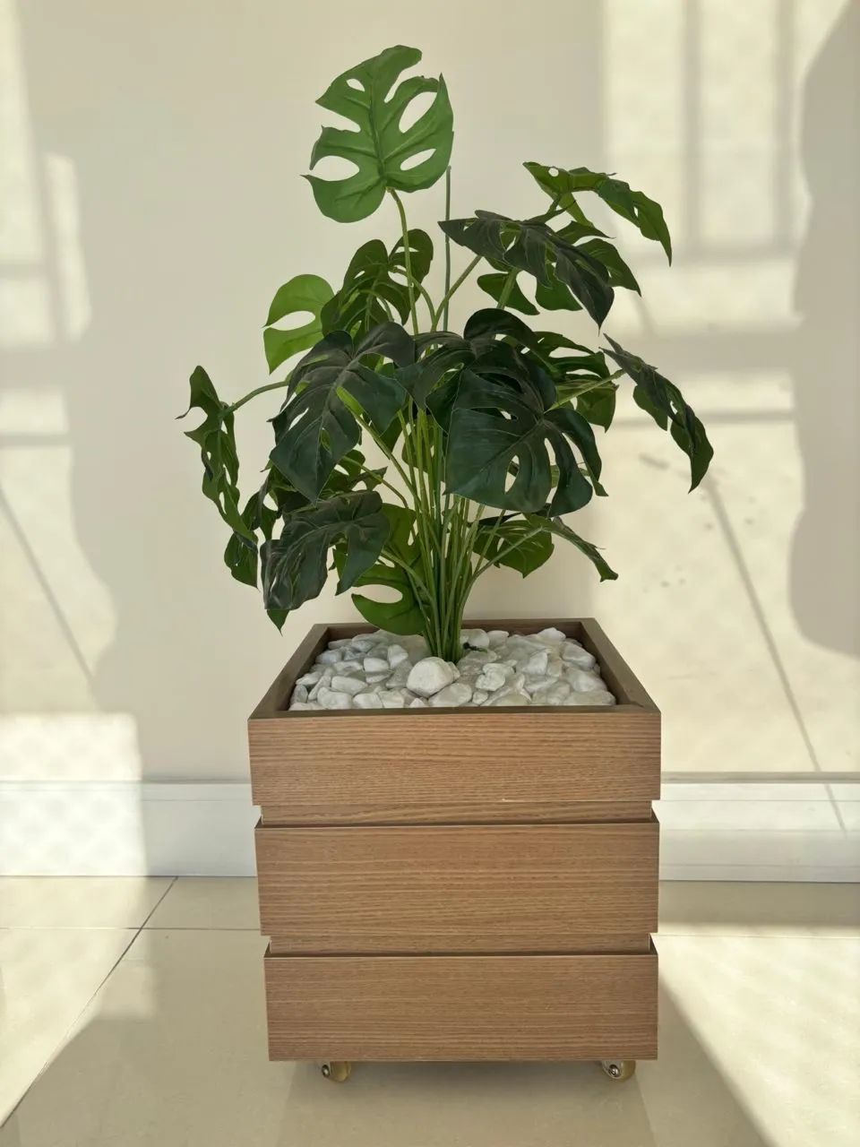 Planta Artificial Costela de Adão em Cachepot  - Foto 2